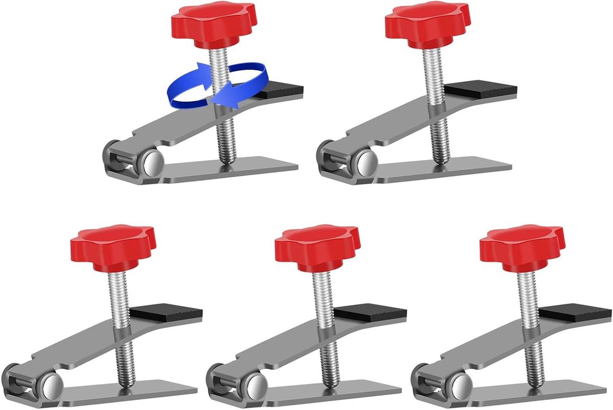 Arbeidsbesparende armheffer - Gereedschapslift hoogteversteller - Meubels plaatsen - Millimeternauwkeurige instelling - Tot 250 kg - Rood
