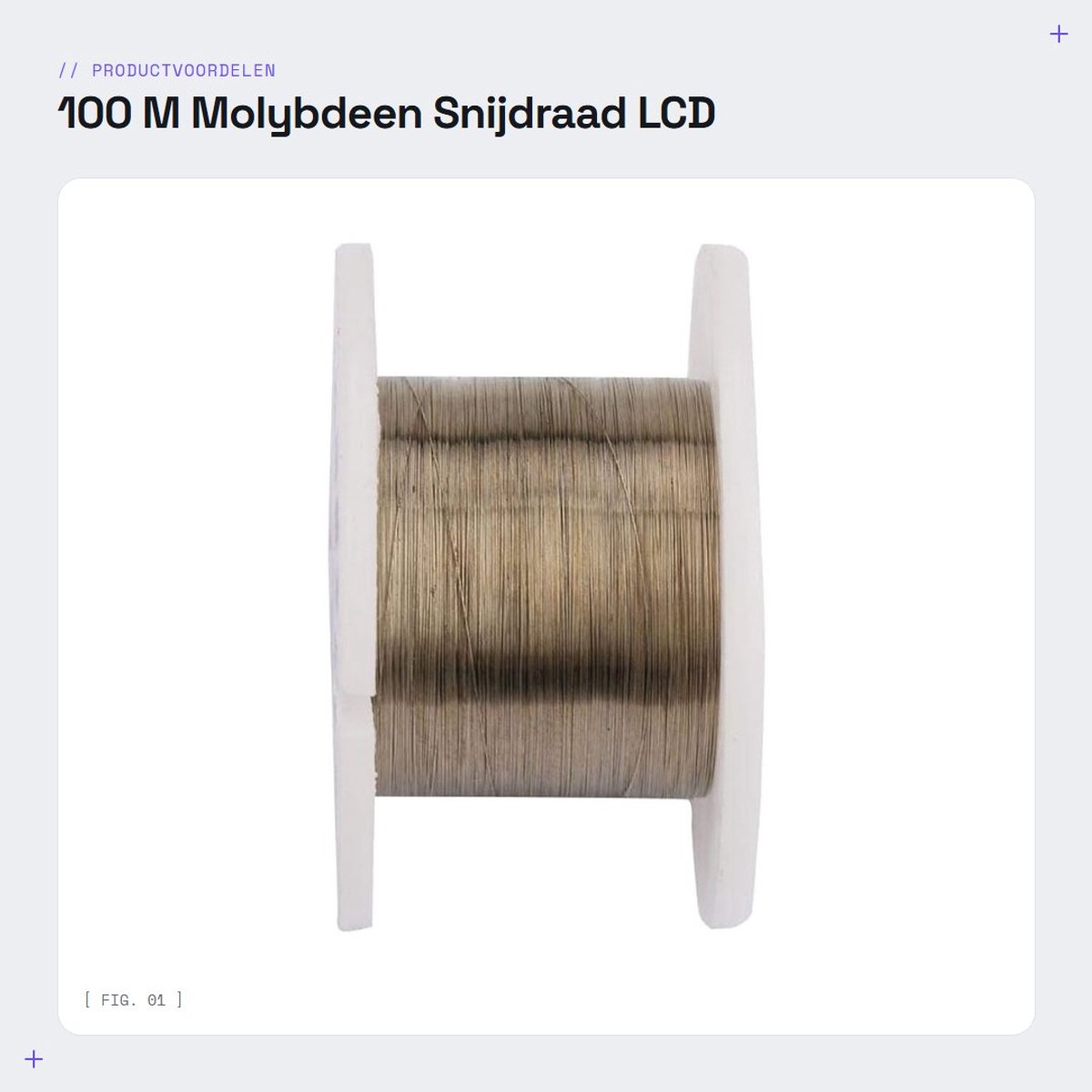 Dailygoods- Snijdraad 100 M - Molybdeen - Reparatiegereedschap - LCD Scherm Reparatie - 0,08 Mm - Professionele Kwaliteit - Reparatiedraad