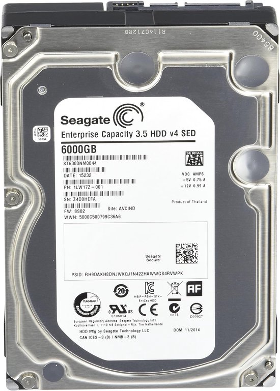Interne Harde Schijf - Opslagstation Schijf - Data Opslag Uitbreiden - Hoge Betrouwbaarheid - 6 TB - Zilver van Interne Harde Schijf — afbeelding 2