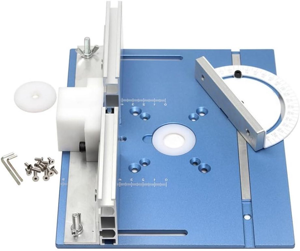 Router Hefbasis - Freestafel Inzet - Houtbewerking Precisie - Hoge Nauwkeurigheid Schalen - 0-47mm Hefbereik - Goud