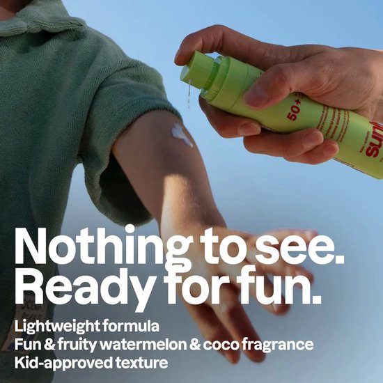 ATTITUDE SUNLY Zonnebrandspray Kids SPF50 Watermeloen Kokos ECO - duurzaam van Attitude — afbeelding 3