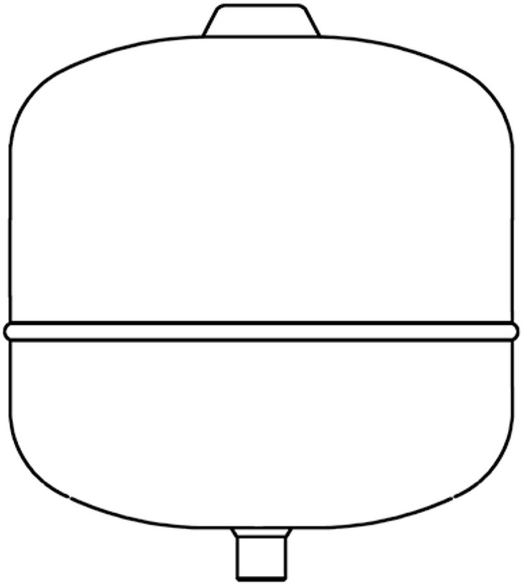 DAIKIN Membraanexpansievat 12 L, MAG S12 met aansluitgr. voor druksysteem tot 2 kol, 162070