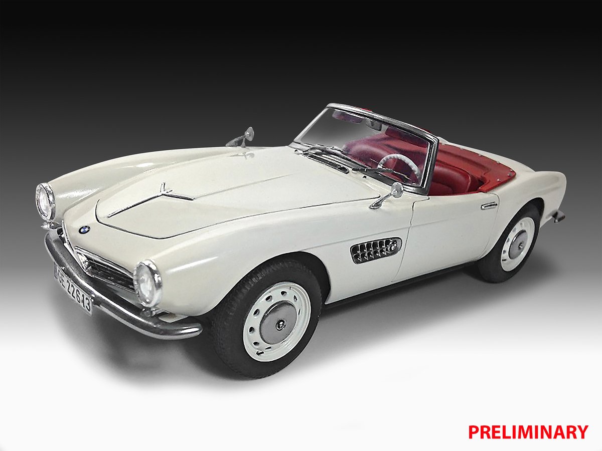 Revell Modelbouwpakket Auto - 05617 BMW 507 Cabrio - 70 Years - Duitse Auto - Geschenkset Plastic - 1:24 - Modelbouw