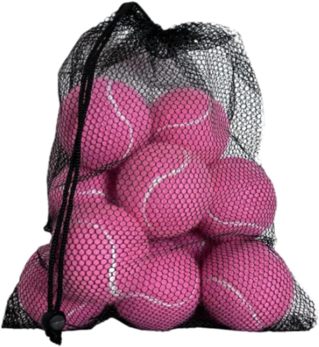 Tennisballen Set - Trainingsballen - Sport Oefenen - Inclusief Opbergtas - 12 Stuks - Roze
