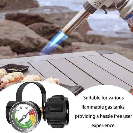 Generisch Propaangas niveau-indicator, gasflesmeter voor propaangastank, lekdetector en drukmeter, ideaal voor barbecue, campers en verwarmingen — afbeelding 3