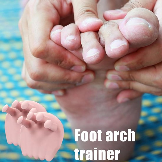 Arch trainer toe spacers - bunions flexible gel toe separators, overlapping toes -gadgets - Comfortable large toe corrector, Hallux Valgus Relief, Foot Pain Support Tools, Foot Alignment — afbeelding 4