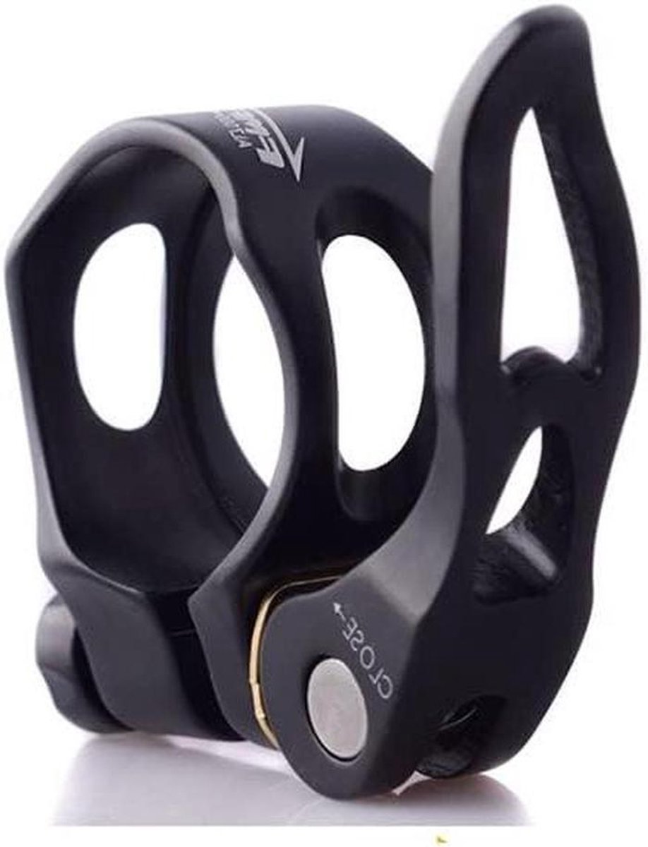 Fiets Zadelpen Klem - Zadelklem Fiets - Zadelhoogte Verstellen - Holle Quick Release - 31.8mm 34.9mm - Zwart