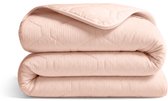 HappyBed Dekbed zonder overtrek 160x200 - Bedrukt dekbed zonder hoes - Hoesloos Dekbed met Print - Wasbaar - Twijfelaar dekbed - Soft Peach