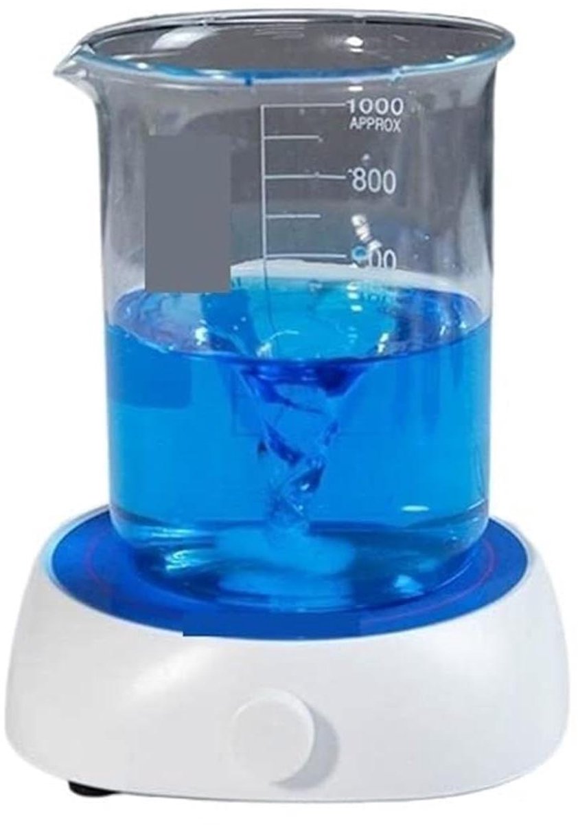 Laboratorium Roerder - Magnetische Mixer - Vloeistoffen Mengen - Gelijktijdig Verwarmen - 2 Liter Capaciteit - Wit