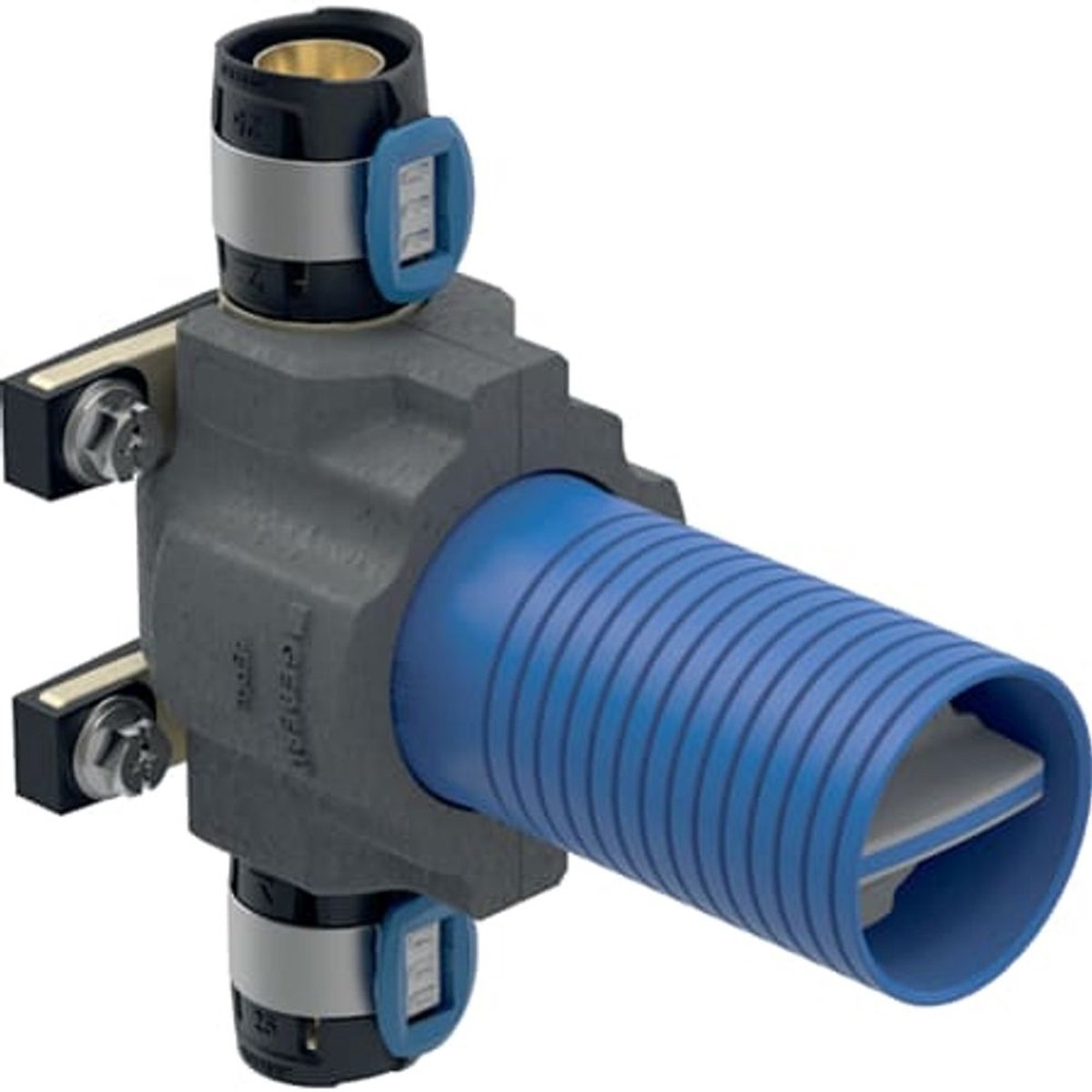 Geberit FlowFit UP-kogelkraan met isolatie en bevestiging, DN 20, 619.892.00.1