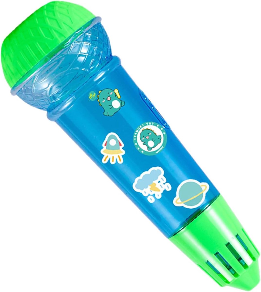 Kindermicrofoon - Speelgoed microfoon - Zang en versterking - Directe geluidsactivering - 78 cm - Groen