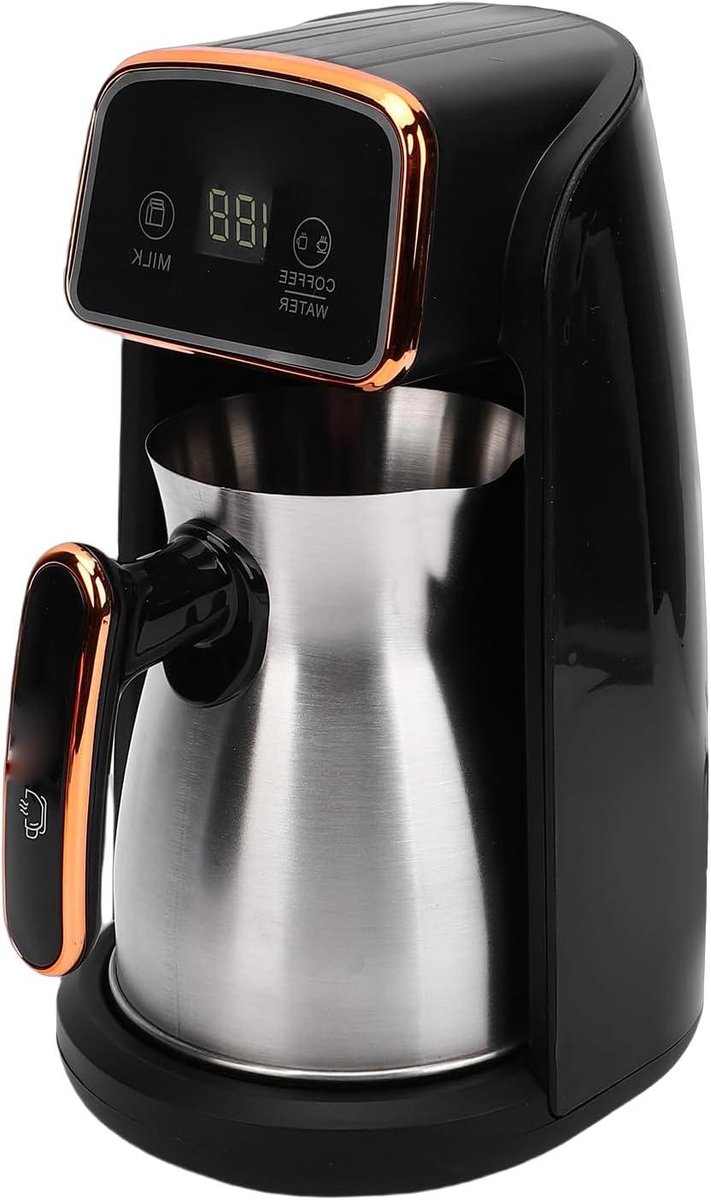 Koffiezetapparaat Koffiepot Elektrisch Traditionele Koffie Automatische Temperatuur 17x16x25 cm Zilver