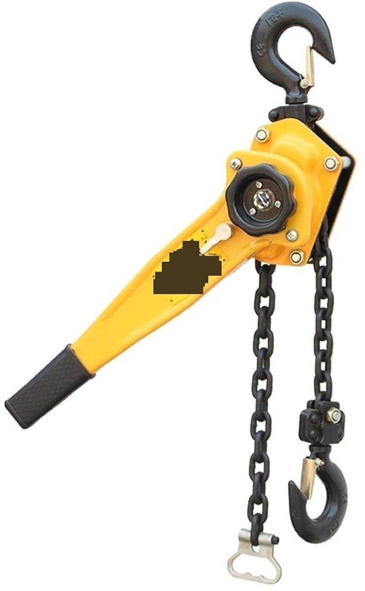 Handkettingtakel - Hefboomtakel - Lasten Hefen - Nauwkeurig Positioneren - 2T Hefvermogen - Geel