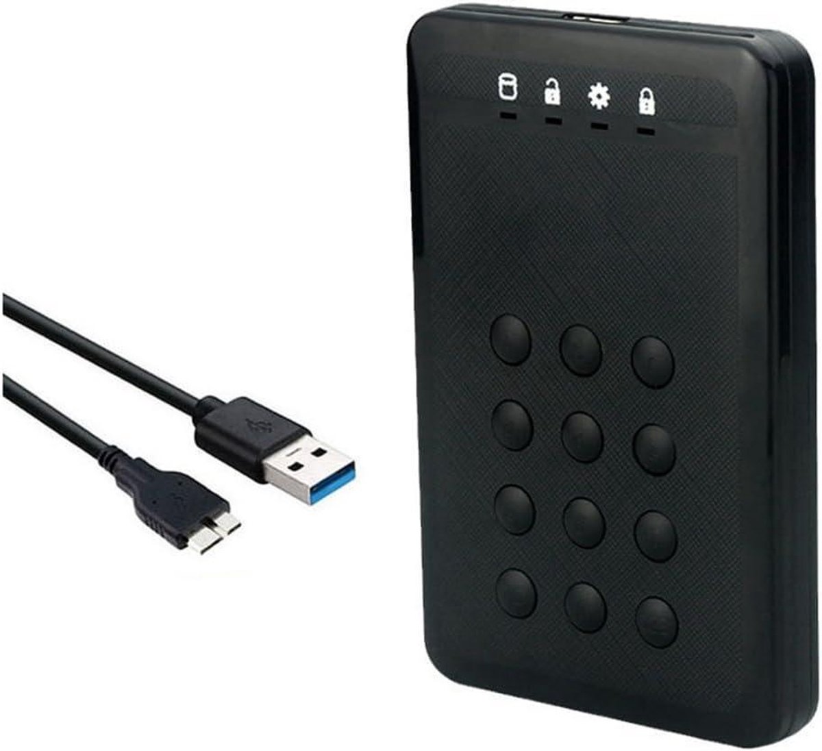 HDD-behuizing SSD-behuizing versleutelde harde schijf behuizing 5 Gbps USB 3.0 harde schijf behuizing voor 2,5 harde schijf