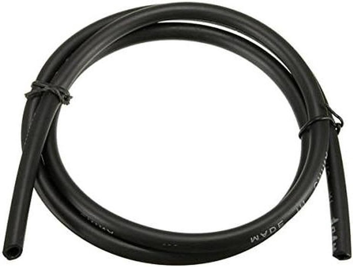 Motor Brandstofslang - Brandstofleiding Slang - Motor Onderhoud - Universele Pasvorm - 1 Meter Lengte - Zwart