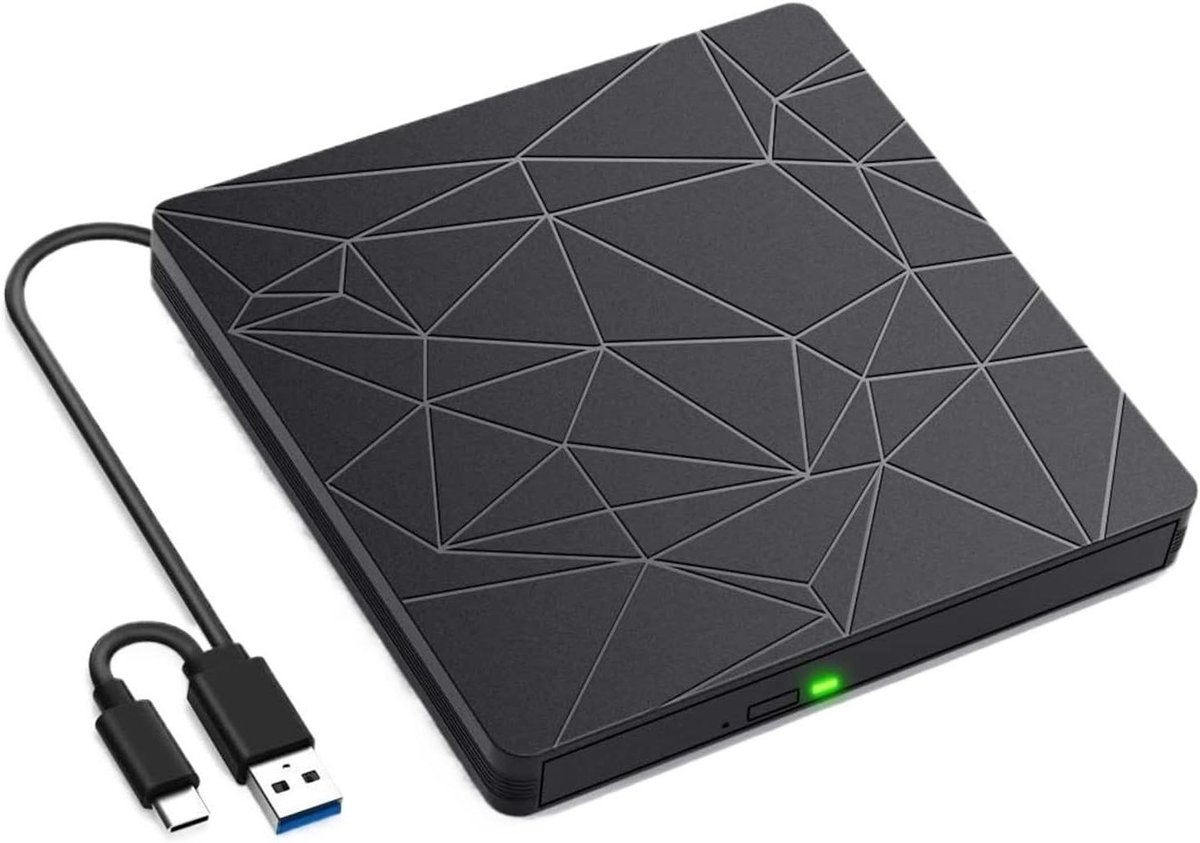 DVD Player USB&type-c3.0 External Optical Station DVD Writer Desktop Notebook Mobile Optical Station