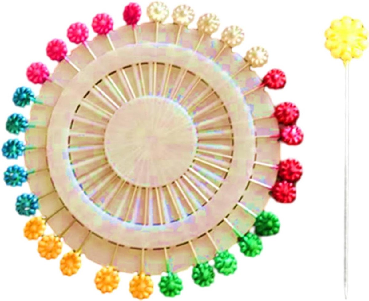 Naaispelden Set - Knutselspelden Stof - Stoffen Vastzetten - Decoratieve Kopper - Ruime Hoeveelheid - Willekeurige Kleuren