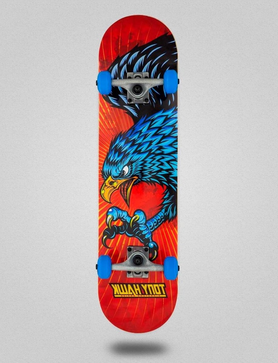 Skateboard Tony Hawk Complete Skateboard Skateboarden Diving Hawk Design 7.75 inch Multi
