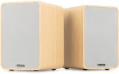 HiFi speakerset - Audizio KS10 - Actieve speaker set - HDMI ARC - Bluetooth - 120W - Lichte houtlook