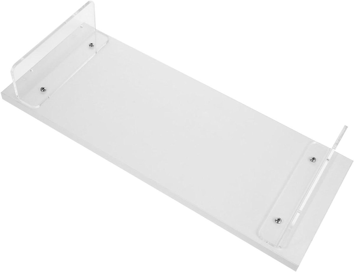 Monitor Stand - Bureau Verhoger - Comfortabel Werken - Ruimte Besparend Ontwerp - 50 cm Lengte - Transparant