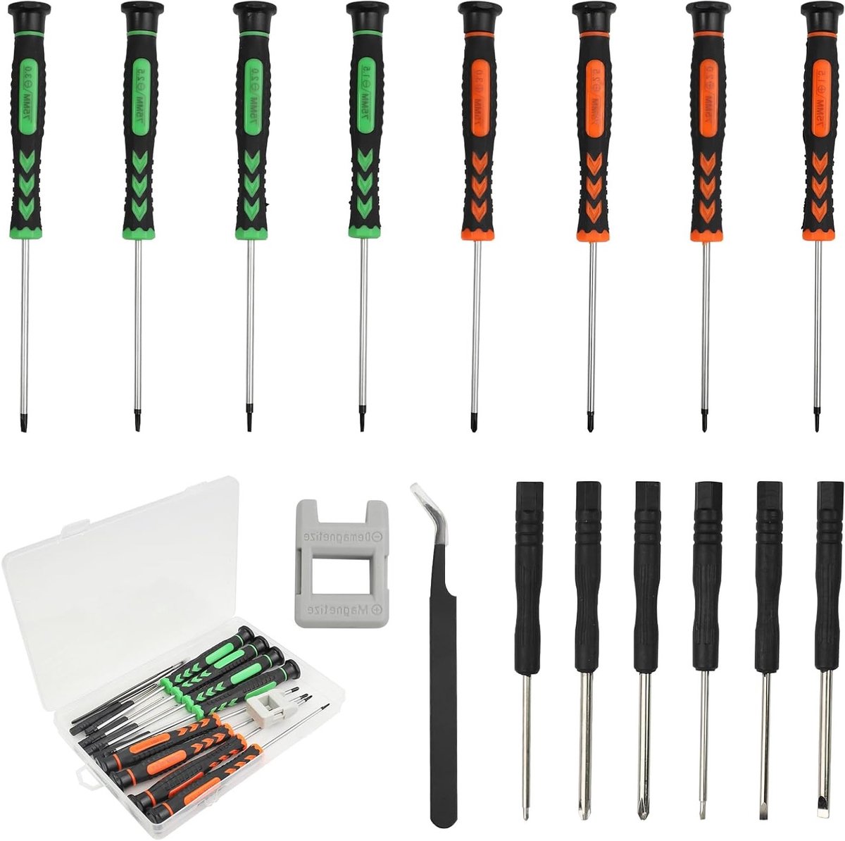 Mini Schroevendraaierset voor Precisiewerk - Ideaal voor Horloges, Smartphones, Laptops en Spellen