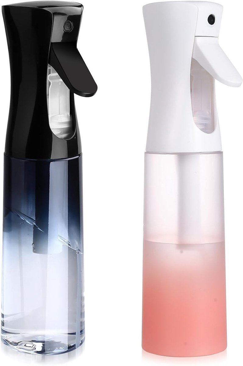 300ml Haar Water Mist Spray Flesjes - Continue Nevel Spray Flessen voor Kappers, Tuinonderhoud en Huishoudelijk Gebruik
