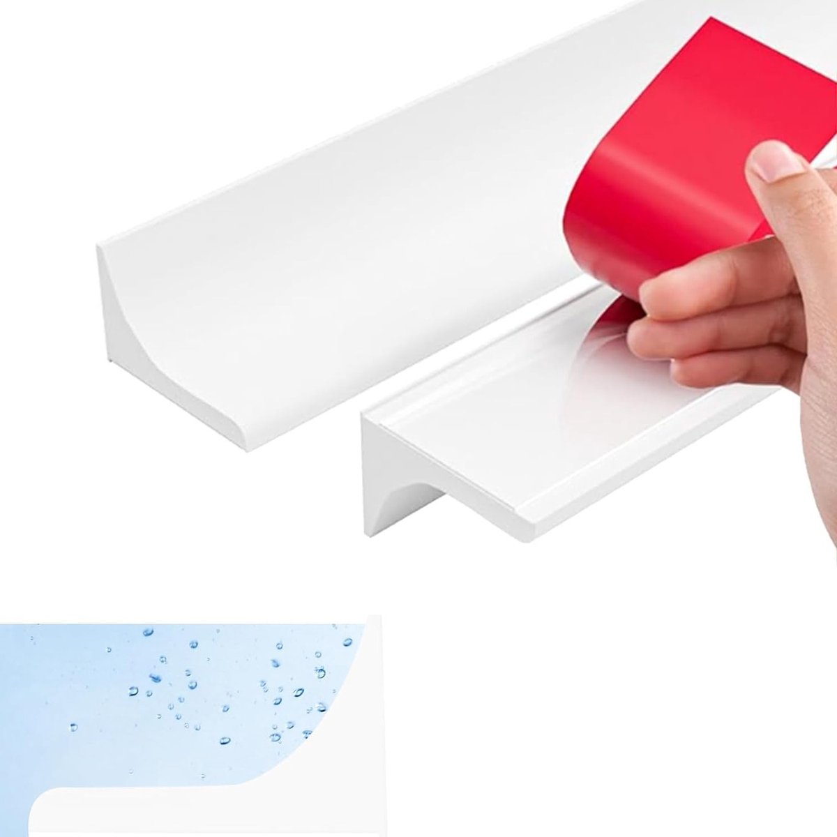 Zelfklevende Siliconen Waterdichte Douche Strip - Geluiddempende Deurstrip 2m voor Douche en Badkamer