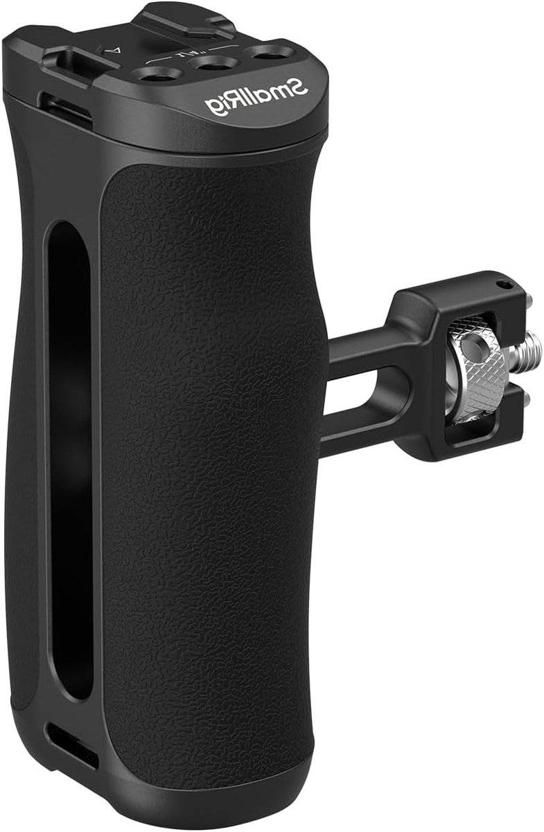 Verstelbare Camera Cage Handgreep voor Links- of Rechtshandig Gebruik, Geschikt voor 1/4''-20 Schroefdraad, Tot 10kg Draagvermogen