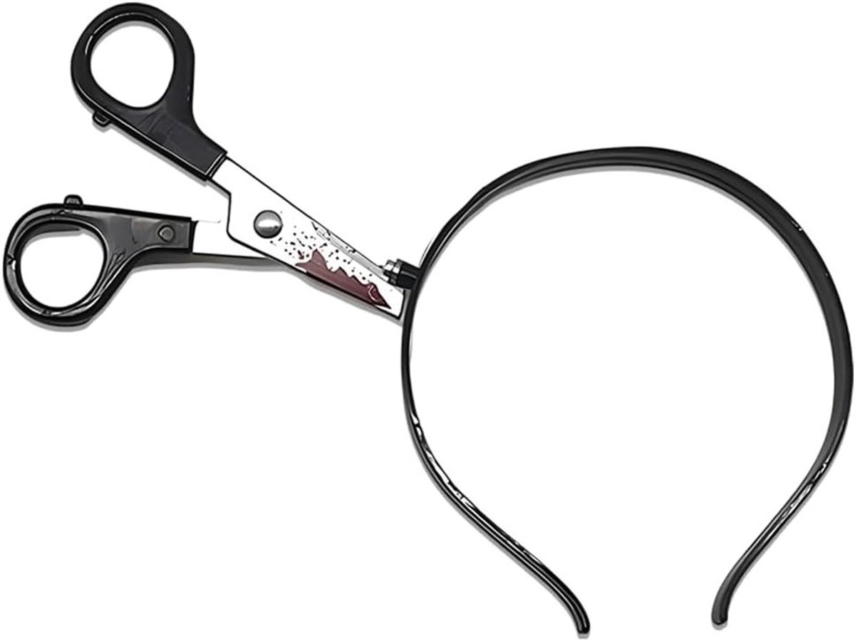 Halloween Haarband met Mes in Hoofd voor Zombie Kostuum Accessoires en Horror Feestjes, Perfect voor Carnaval en Cosplay