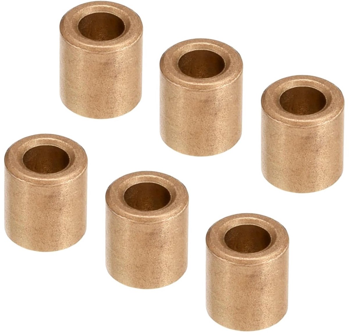 6 Stuks Zelf-Lubricerende Bushings van Sintered Brons voor Elektrische Apparaten en Gereedschap - 5x9x10mm, Duurzaam en Efficiënt