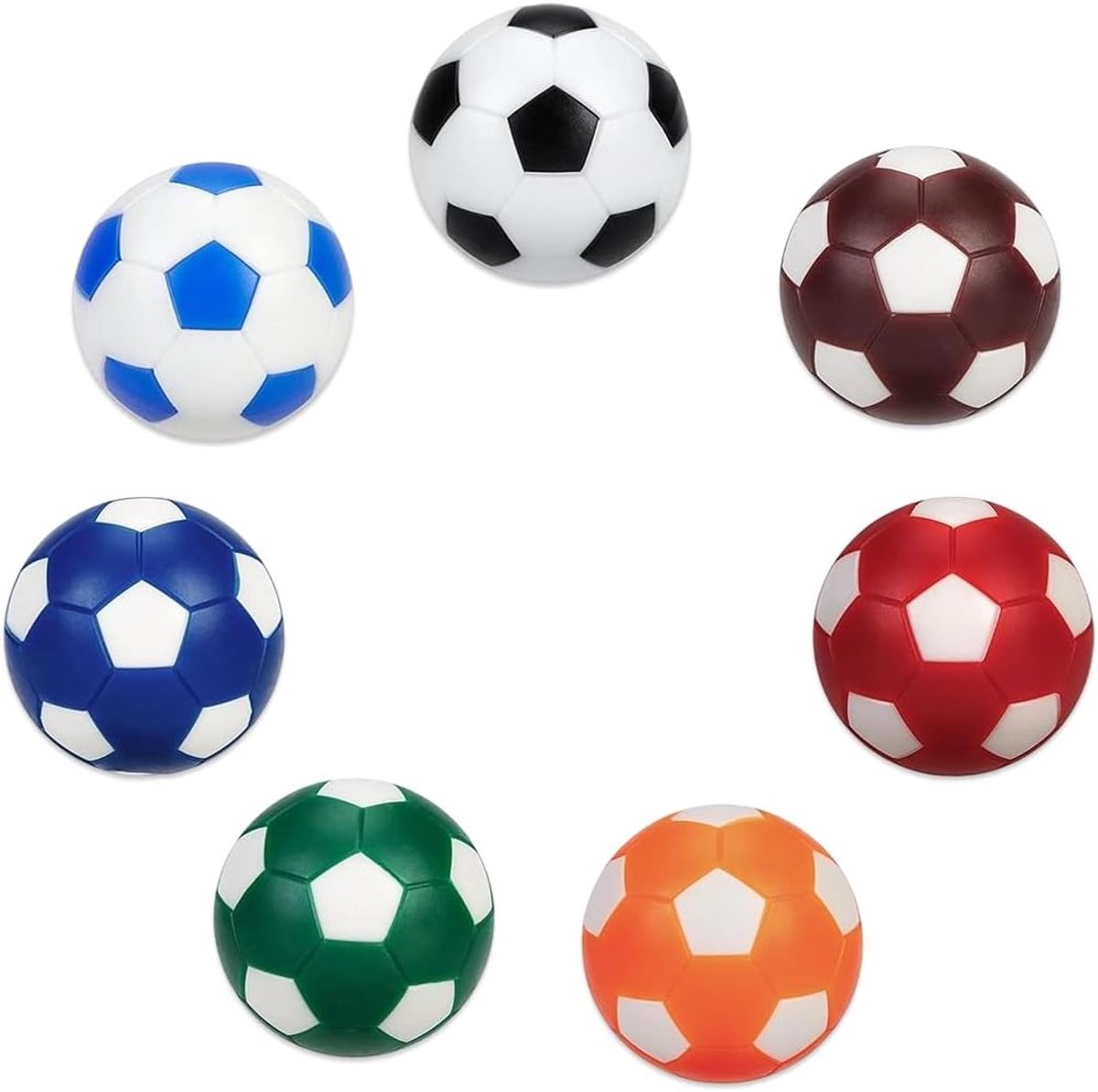 Vervangende tafelvoetbalballen voor volwassenen en kinderen - Set van 7 stuks (32 mm) voor spannende wedstrijden