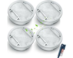 4 stuks filters vervanging voor Philips 5000 Series XV1651/01 XC5041 XC5043 XC5141 XC5142 XC5242 XC5243, XC5244 Batterij Stofzuiger - Mesh Katoen Filter