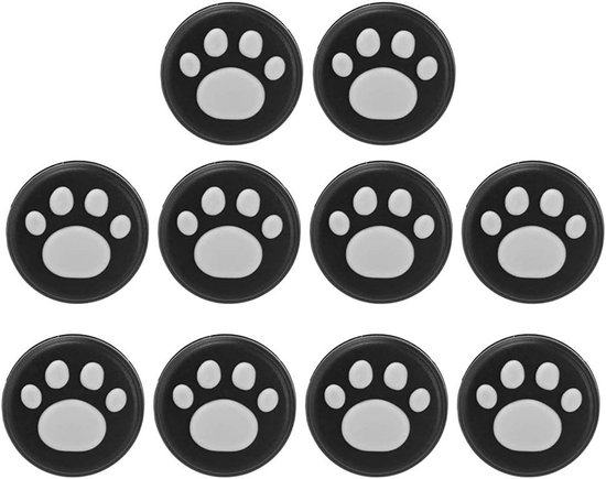 Siliconen Thumb Grip Stick Rocker Caps voor Joystick - 10 Stuks met Schattige Kattenklauw Design — afbeelding 2