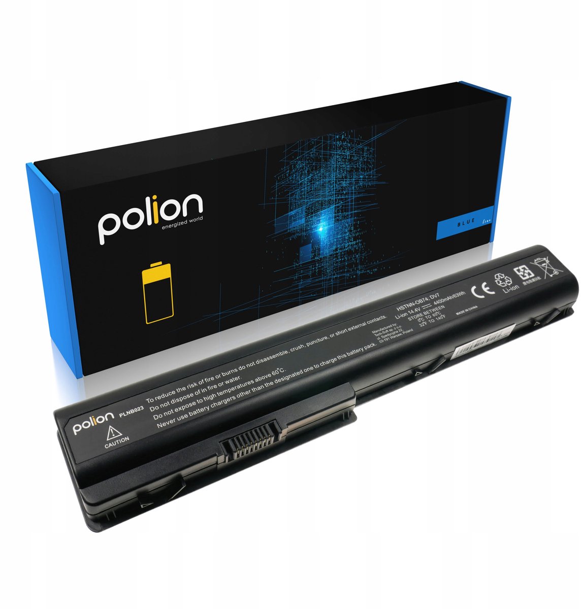Polion Pavilion DV7 Serie - Laptopbatterij - 4400mAh - 14,4V - Litium-ion