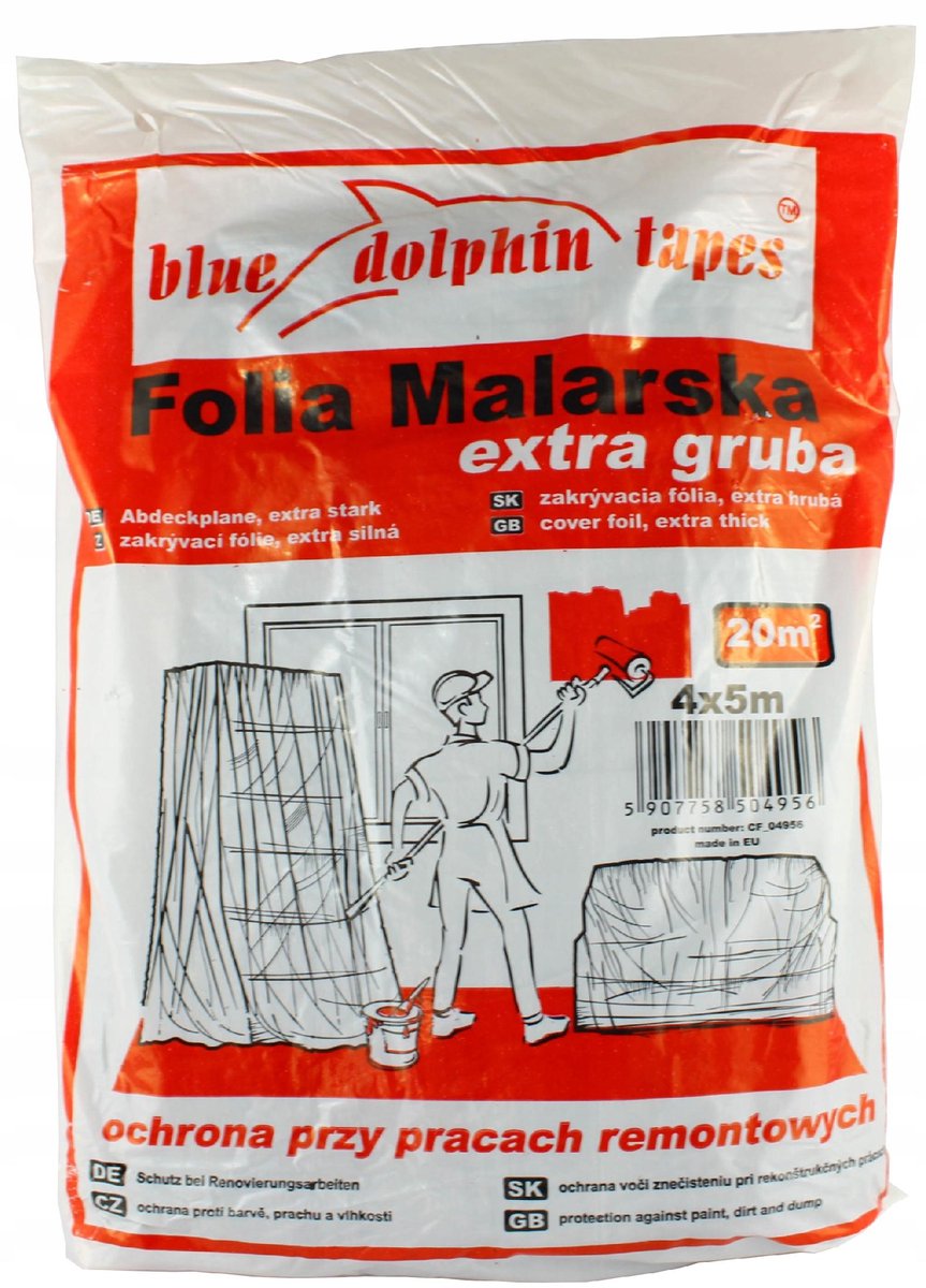 Blue Dolphin - Extra Dikke Verfcover - 4x5m - Stof- en Spatbescherming