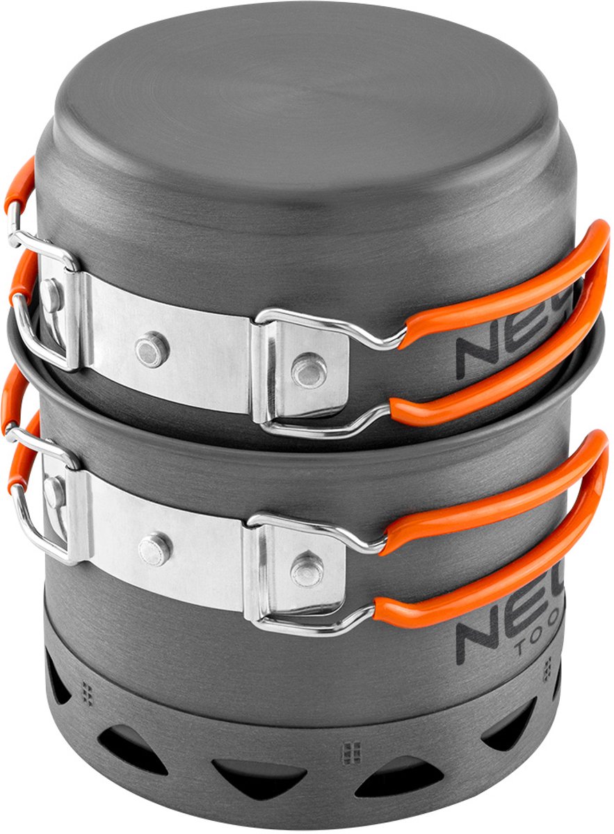 NEO Kampeerpan 2-in-1 met Radiator - Lichtgewicht Aluminium