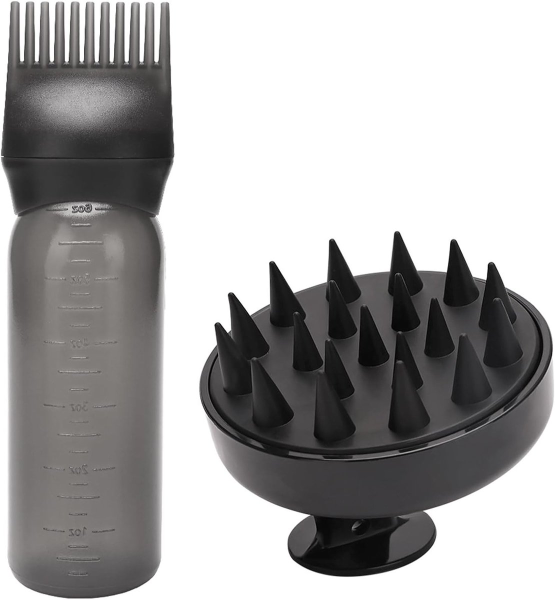 Haarolie Applicatorset met Kam en Massageborstel voor Haarverf, Scalp Behandeling en Ontspanning