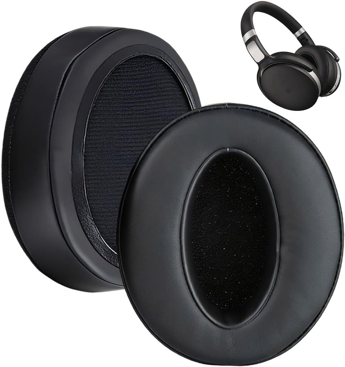 Comfortabele vervangende oorkussens voor Sennheiser HD4.50, HD4.40BT en HD4.30G - Zwart, duurzaam en geluidsisolatie