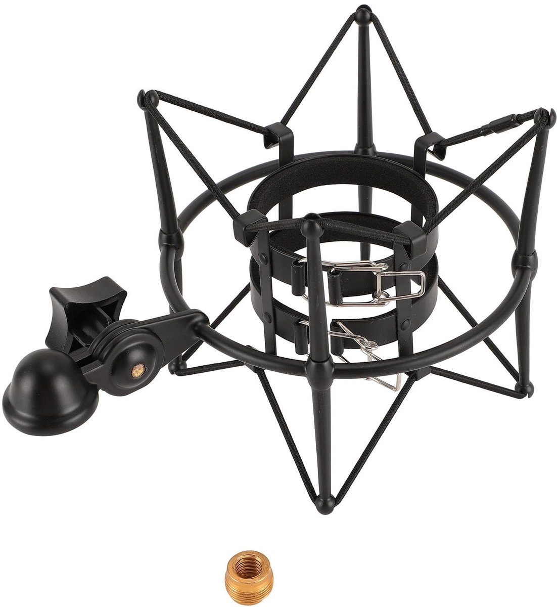 Dailygoody - Microfoons Shock Mount - Hoge Isolatie - Anti Vibratie - Zwart - Microfoonhouder - Geschikt voor Microfoons tot 60MM - Professioneel