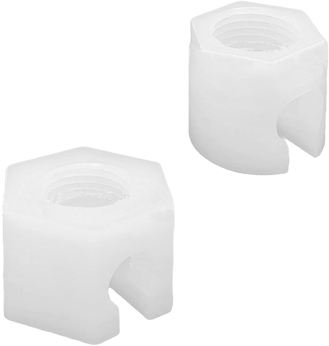 Dailygoody - Vervangende Moeren voor Sodastream - Multifunctionele Bevestiging - Lekvrije Kwaliteit - Wit - Handmatig Gebruik - Duurzaam en Betrouwbaa...