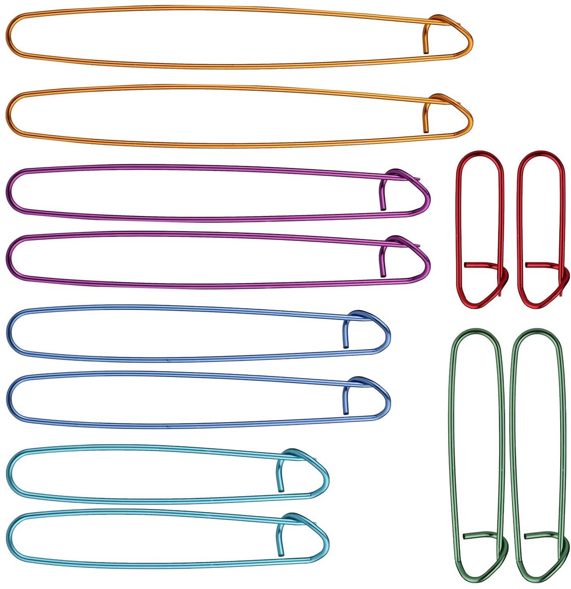Dailygoods - Dailygoody - Breisteekhouders - Handige Garensteekhouder - Kleurrijke Haaksteekhouders - 12 Stuks - Veelzijdige Breinaaldhouders - Geschikt voor Naaie