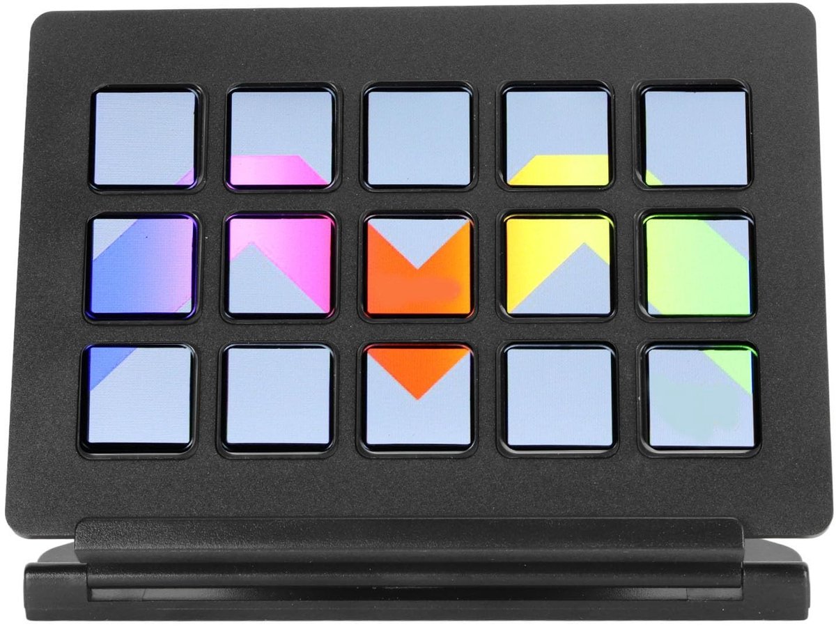 Dailygoody - Studiocontroller - LCD-toetsenbord - 15 aanpasbare toetsen - Geschikt voor Mac en PC - Triggeracties - Voor Twitch