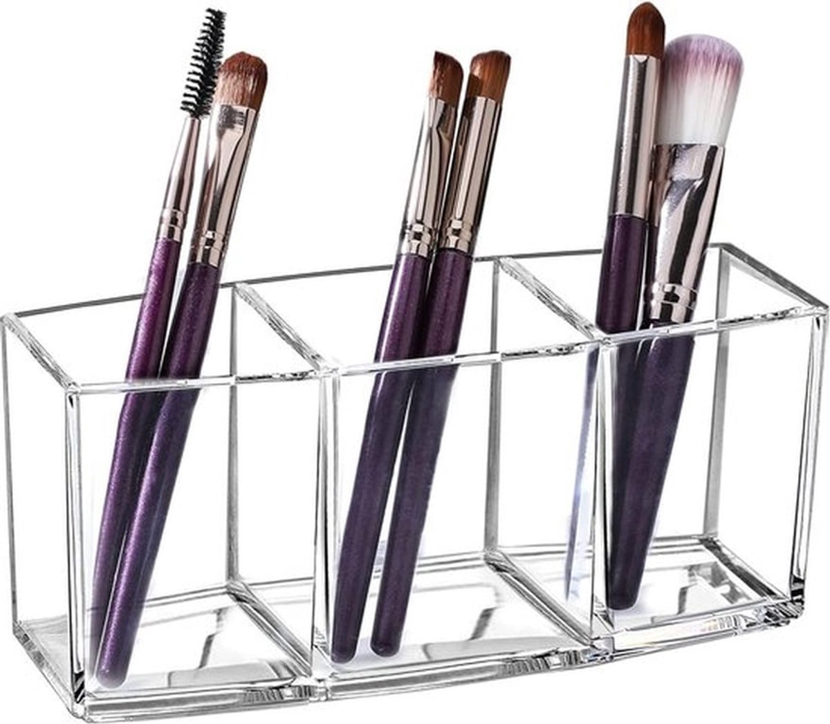 Cosmetica-organizer - Glashelder & Acryl - 3 Vakken