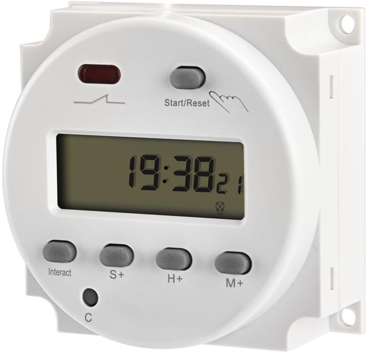 Dailygoody - Digitale Timer - Countdown Timer - Betrouwbaar - Wit - Elektronische Schakelaar - 16Amp - Geschikt voor Thuisgebruik - CN102A-12V