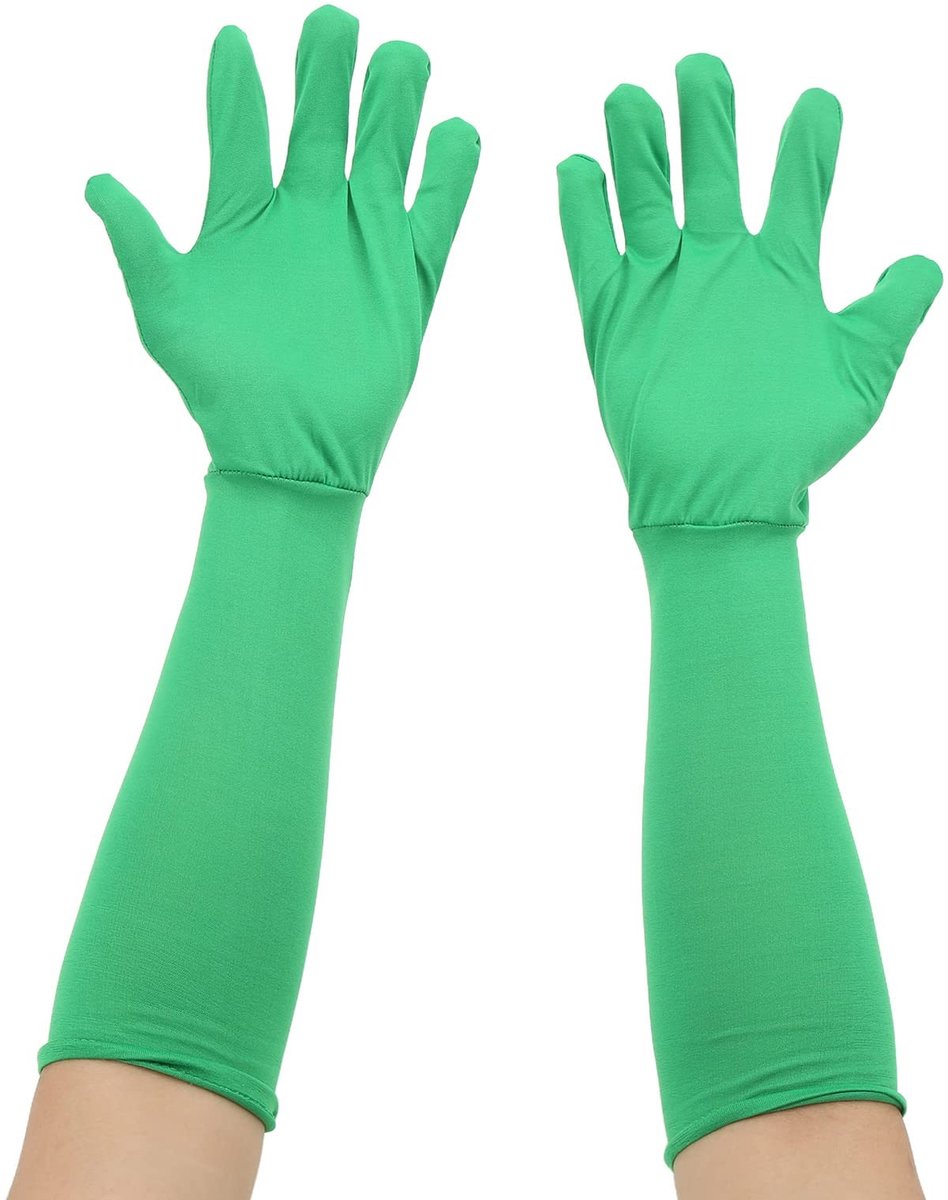 Dailygoody - Chromakey Green Screen Handschoenen - Onzichtbaarheidseffect - Groene Handschoenen - Geschikt voor Fotografie en Video - Ideaal voor Crea...
