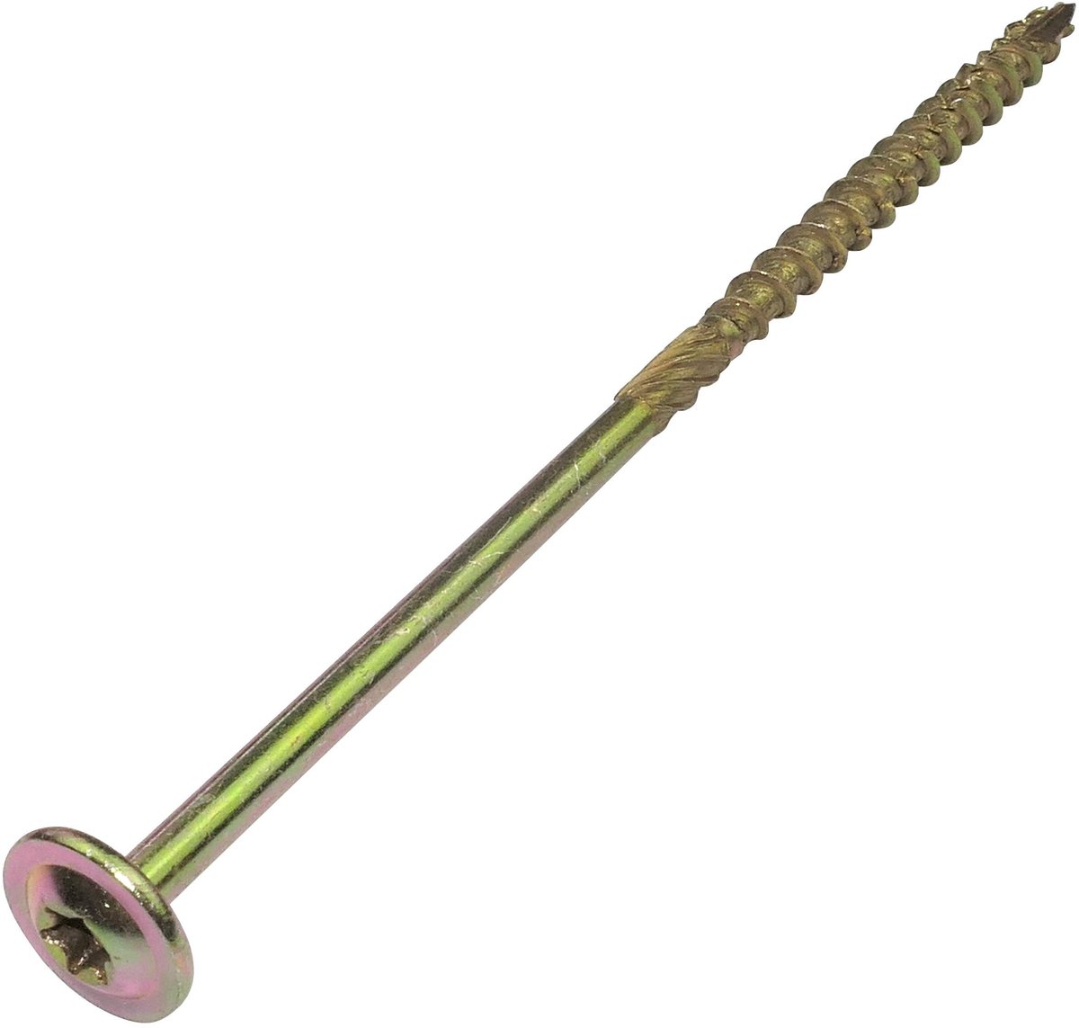 Dailygoods - Dailygoody - Houtschroeven Set - Ø6 x 150 mm - Brede Lenskop - Steraandrijving T30 - Messing Staal - Duurzaam en Betrouwbaar - Voor Houtverbindingen