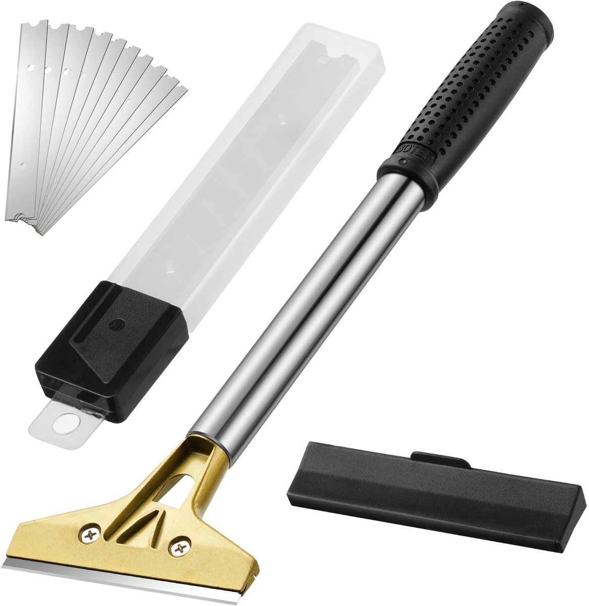 Dailygoods - Dailygoody - Multifunctionele Schaber - Wallpaper Verwijderaar - Inclusief 10 Vervangbladen - Gebruiksvriendelijk - Renovatie en Klussen - Geschikt vo