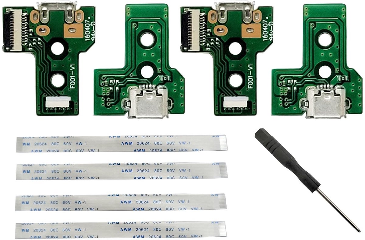 Dailygoods - Dailygoody - Interface Board - PS4 Controller Vervangingen - 12 Pin Lint Kabel - Compatibel met PS4 Pro en Slanke Controller