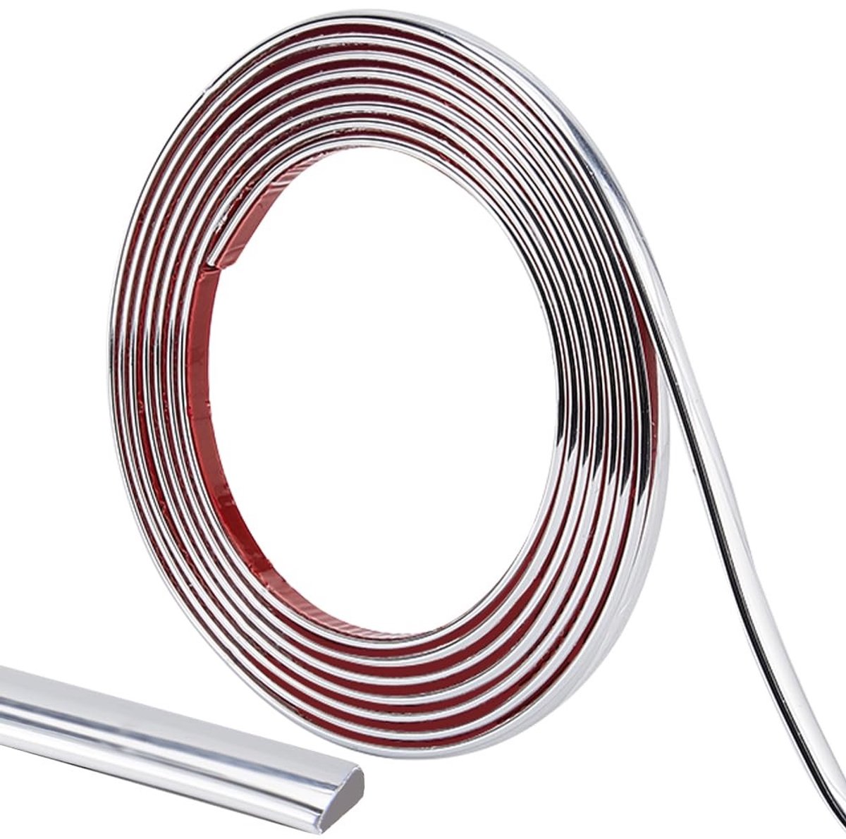 Dailygoods - Dailygoody - Flexibele Wandstrip - Zelfklevende Hoekkit - Zilver - Voor Meubels en Spiegels - Makkelijk te installeren - Perfect voor interieur - Idea..