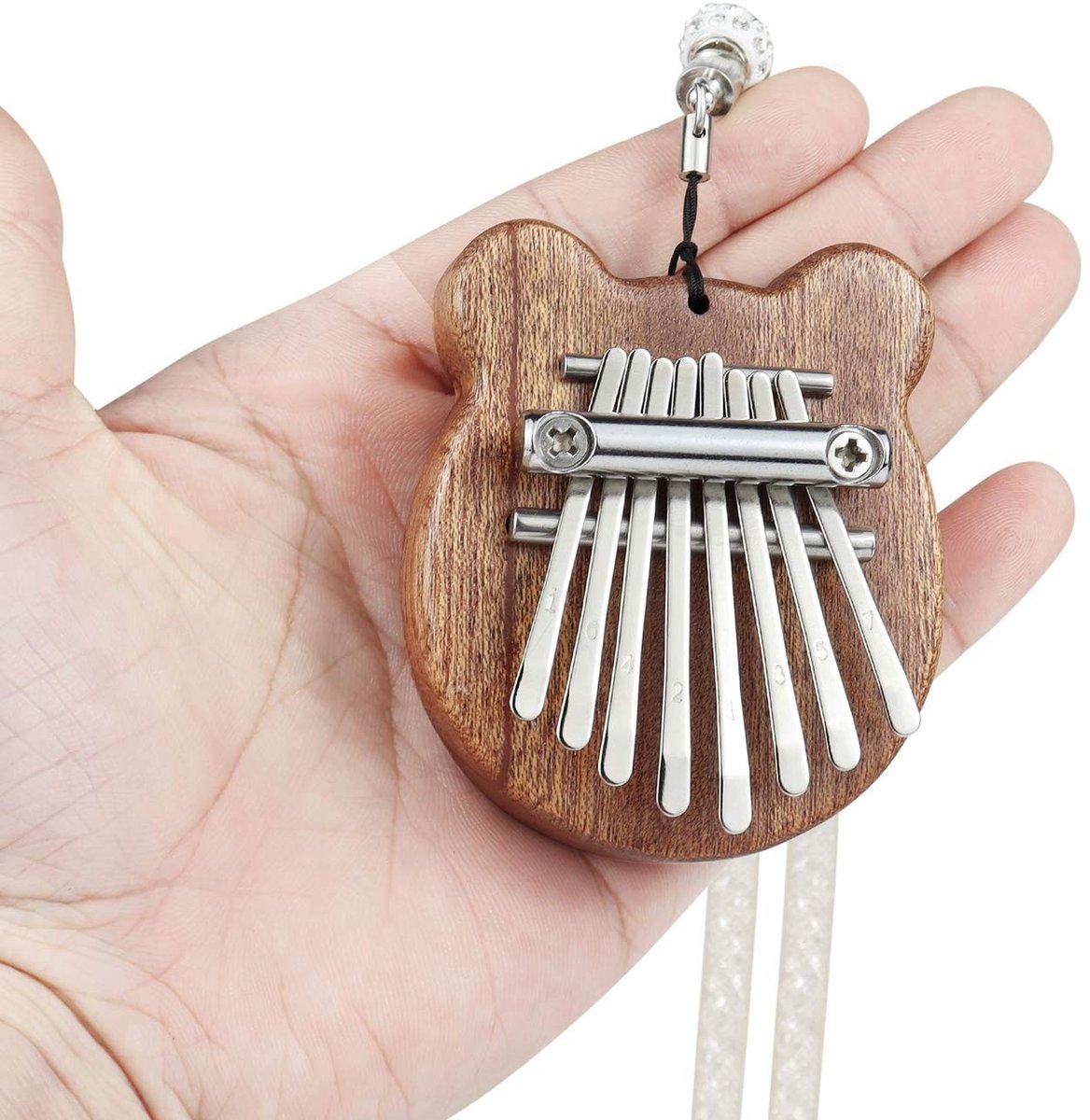 Dailygoody - Kalimba - Duimpiano - Prachtig geluid - Mini - Vingerpiano - Geschikt voor beginners - Oorvorm